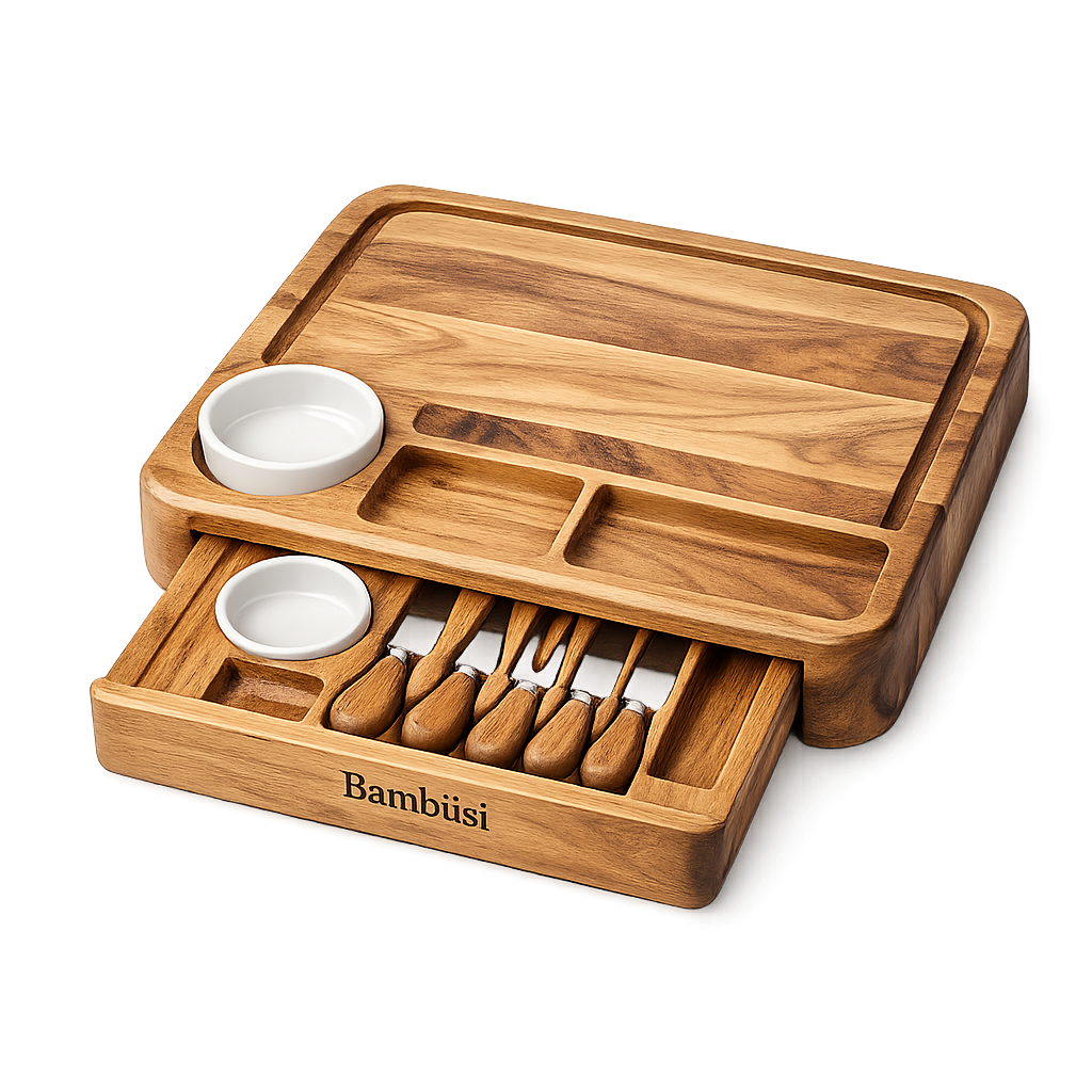 Acacia Cheese Board Deluxe