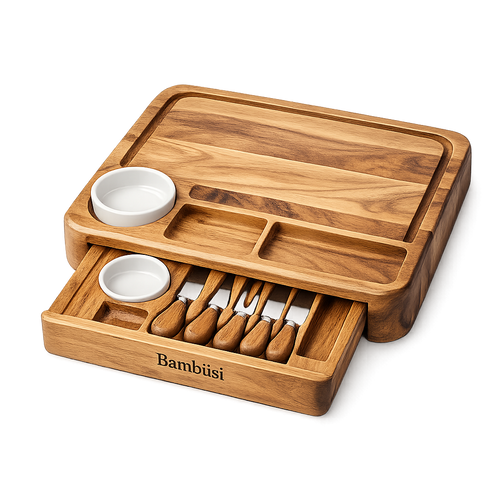 Acacia Cheese Board Deluxe