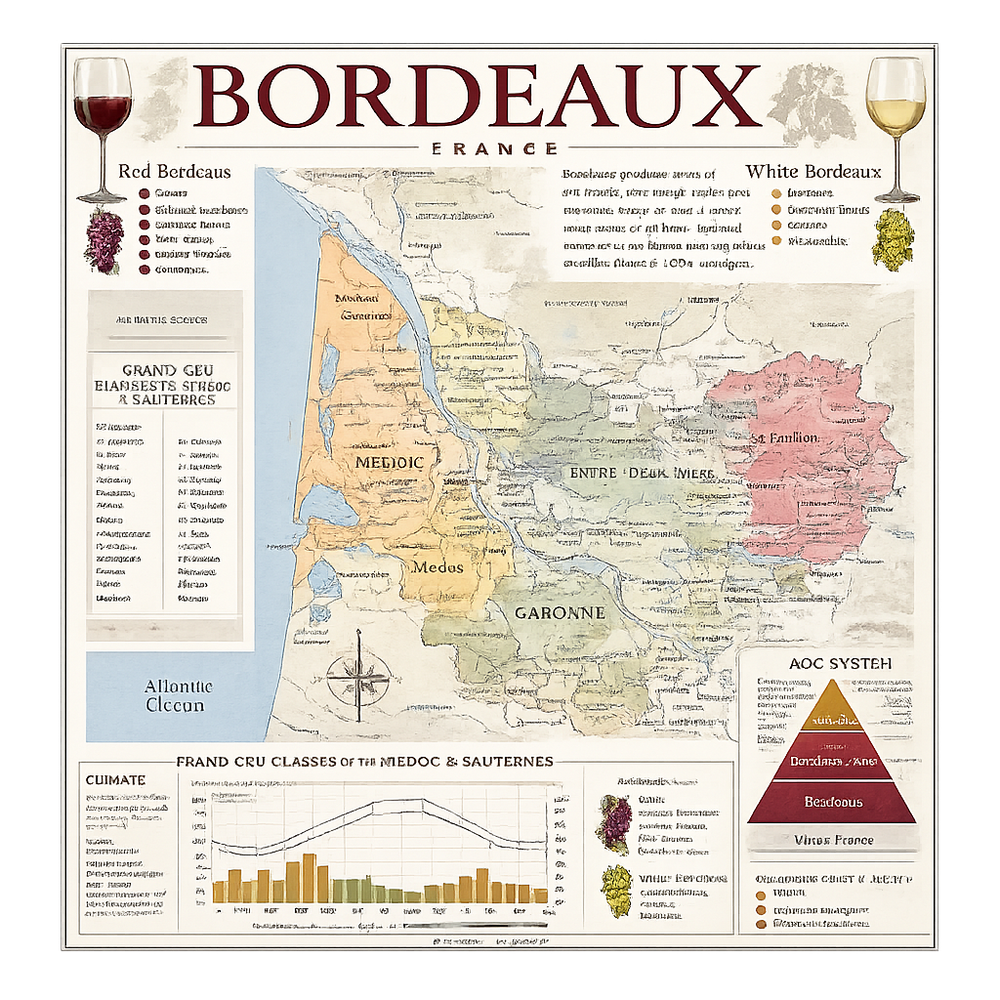Bordeaux Wine Poster