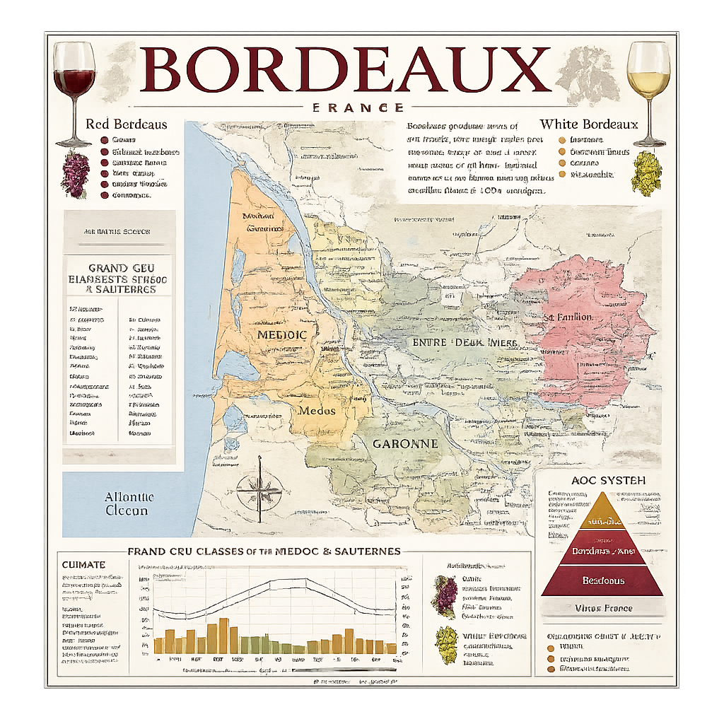 Bordeaux Wine Poster