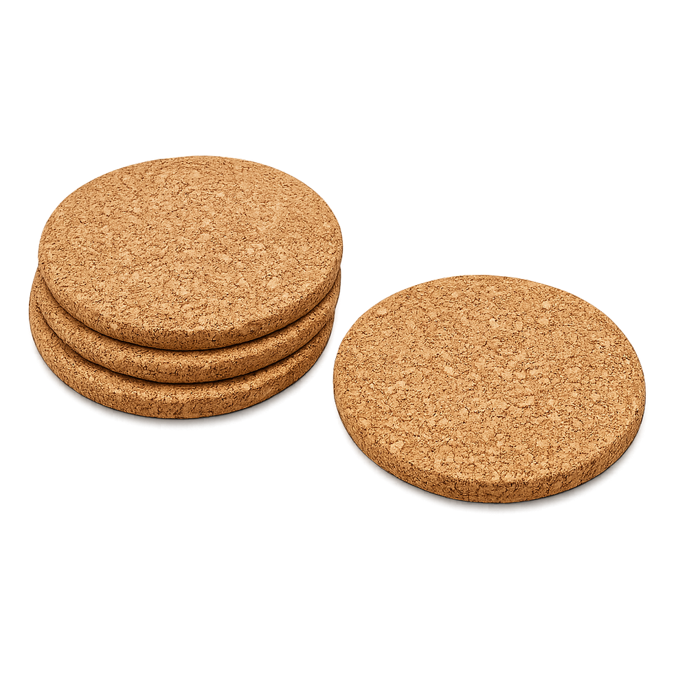 Cork Coaster Set