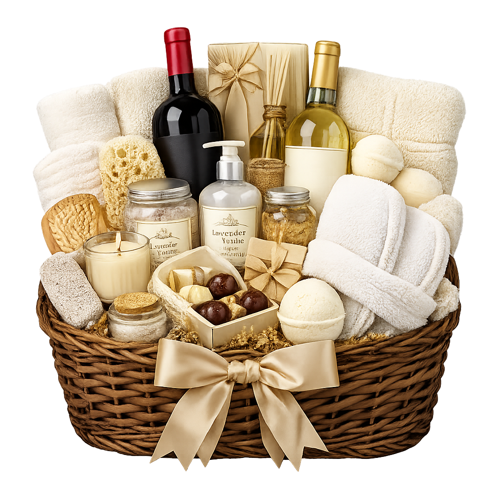 Luxury Wine Spa Basket