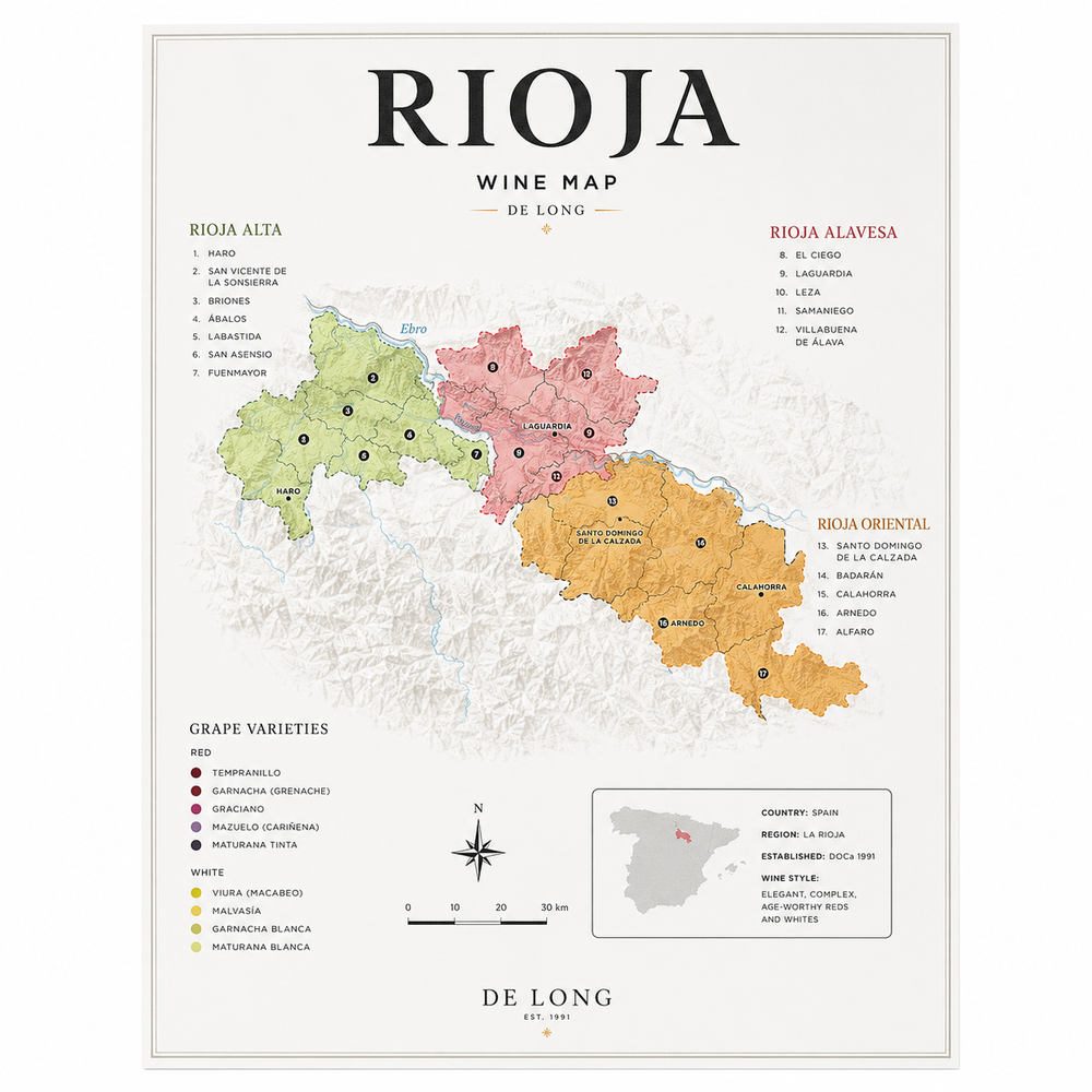 Rioja Wine Map