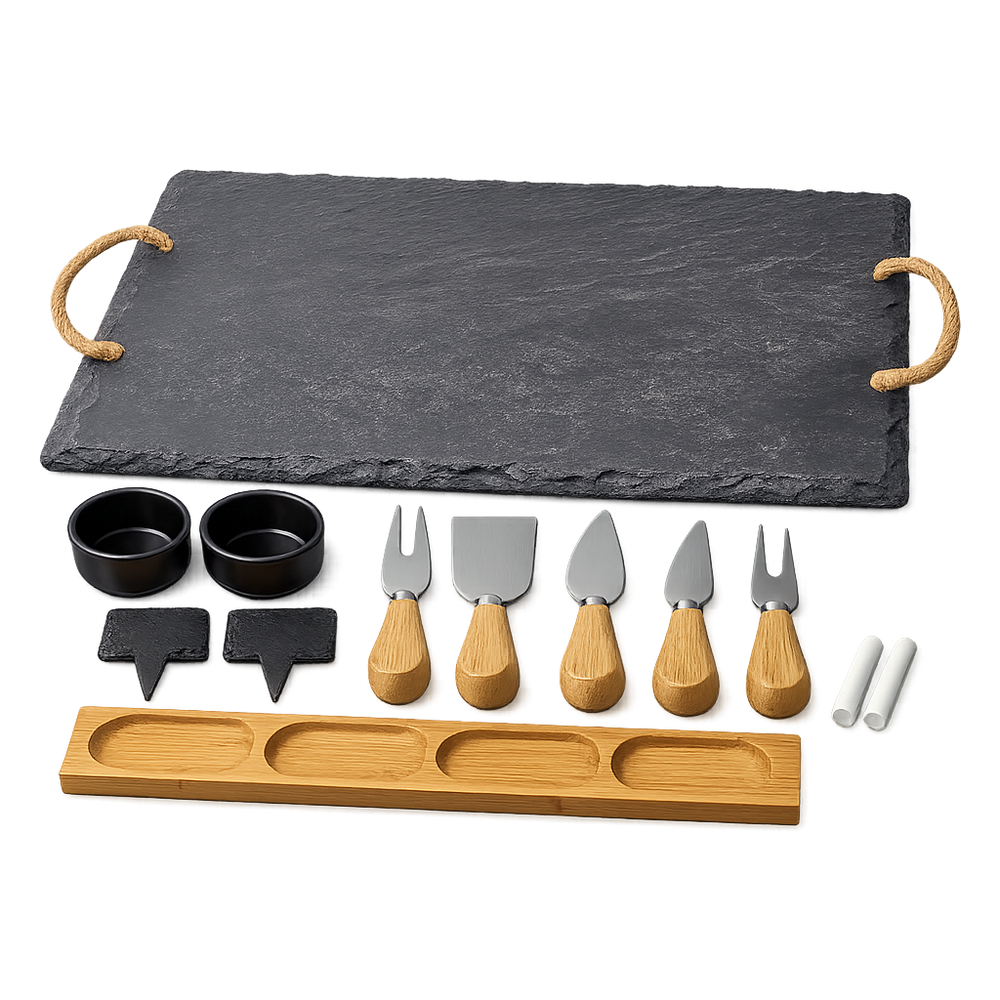 Slate Cheese Board Set