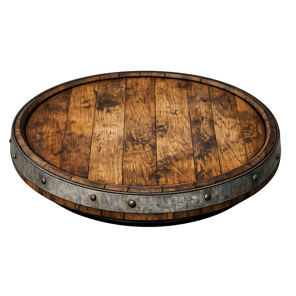 Wine Barrel Lazy Susan