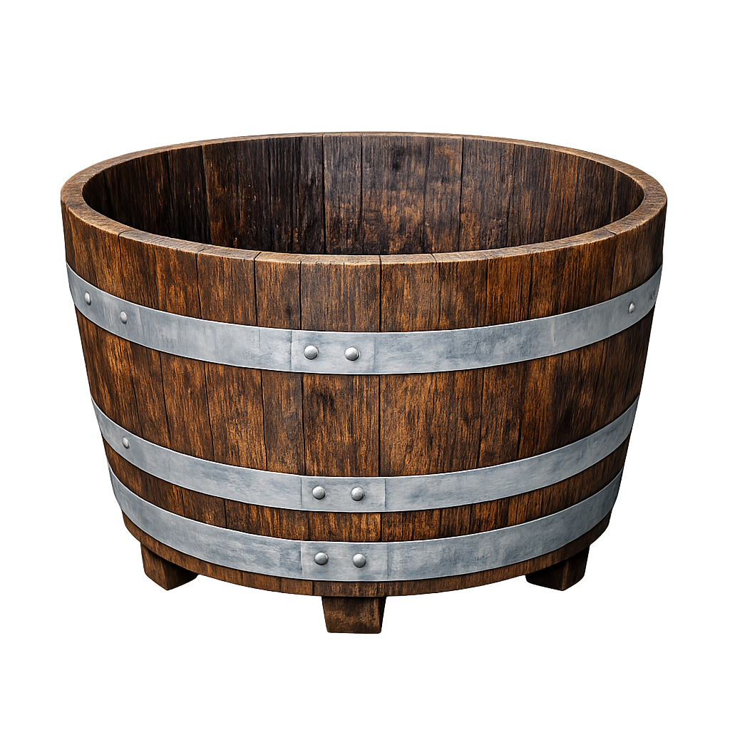 Wine Barrel Planter