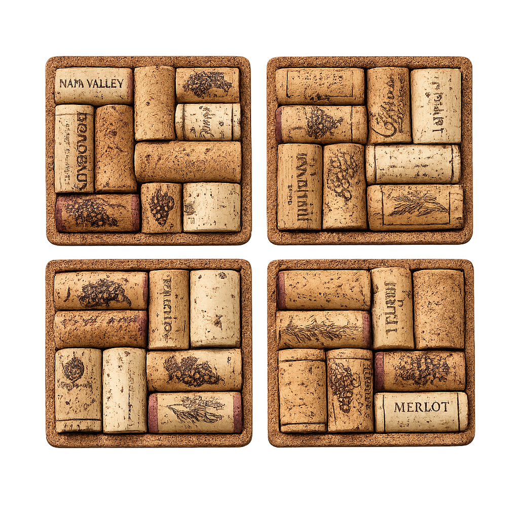 Wine Cork Coasters