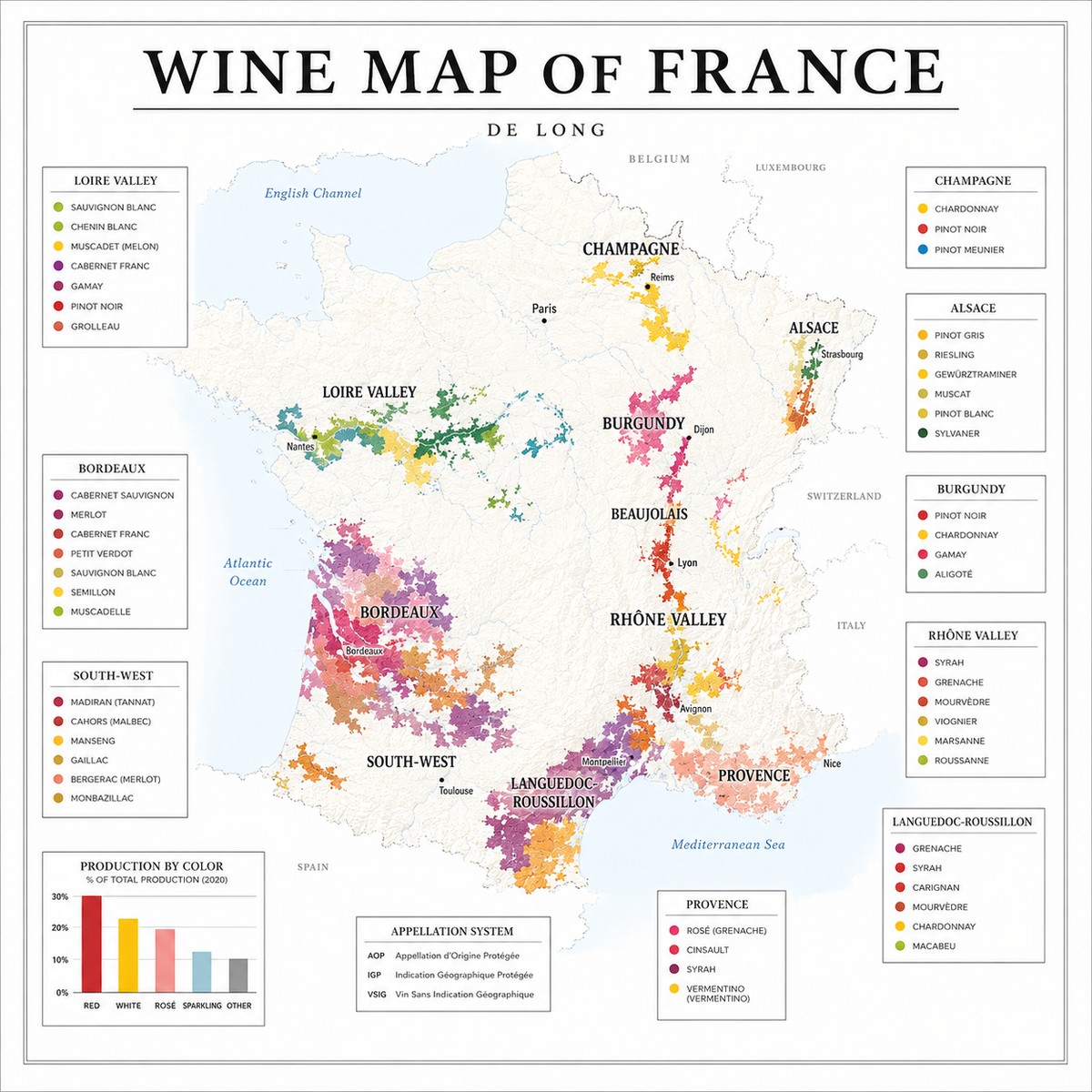 Wine Map of France