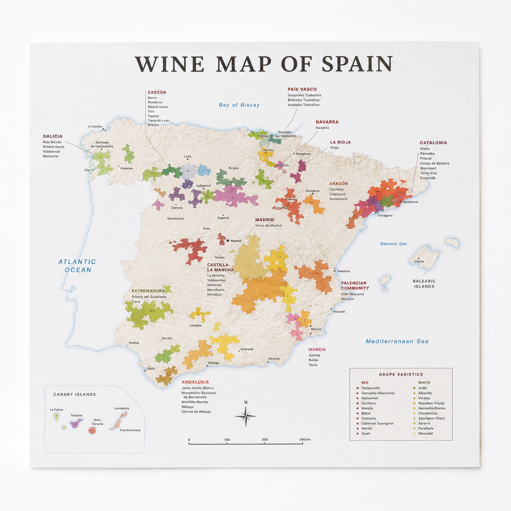 Wine Map of Spain